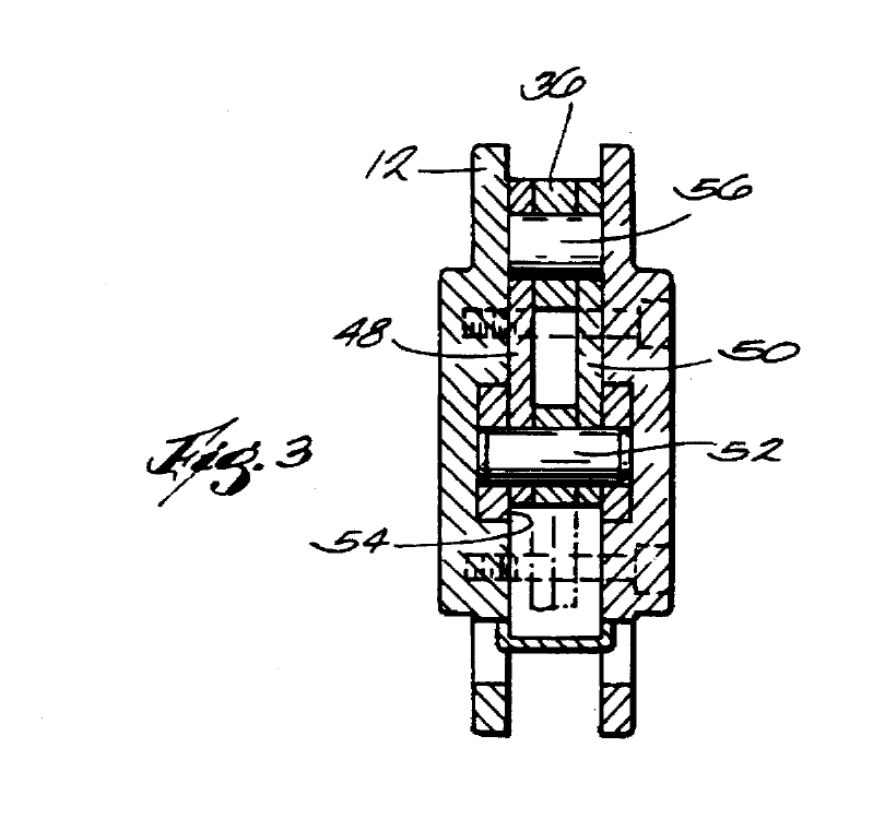 Figure 3 — US 5,676,357, figure 3: section 3-3