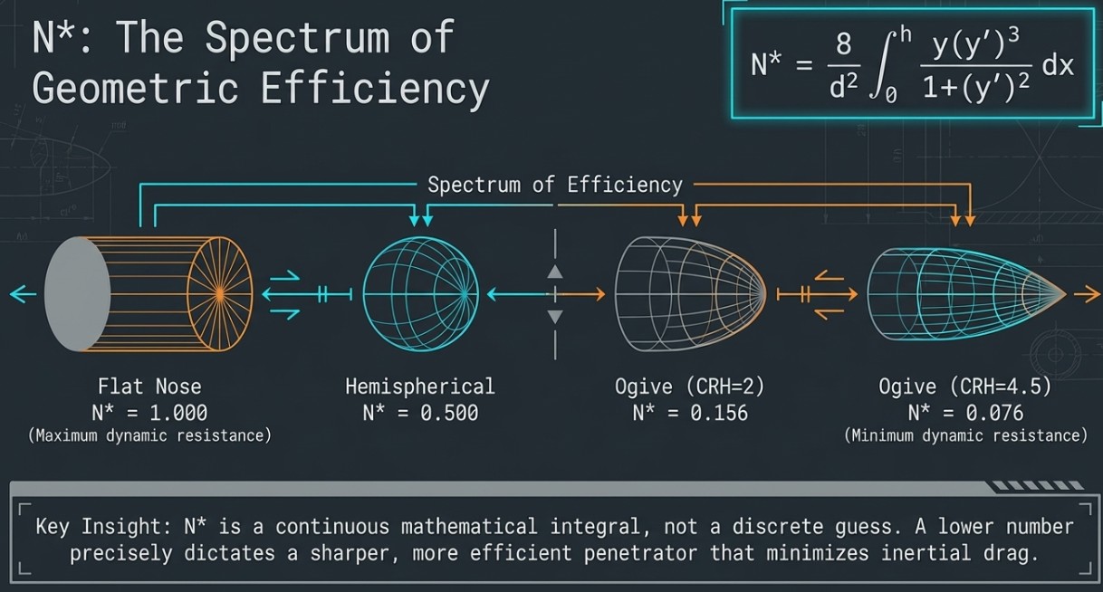 N*: The Spectrum of Geometric Efficiency